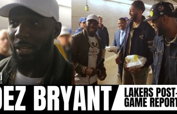 Dez Bryant LAKERS/MAVS POST-GAME REPORT feat. LeBron James, Anthony Davis, Boogie Cousins & More
