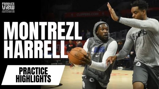Montrezl Harrell works on post-game, jumper and shows off some explosive moves in Warm-Up
