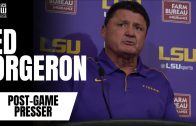 LSU Head Coach Ed Orgeron on Win vs. Florida “What Night For Our Tigers.”