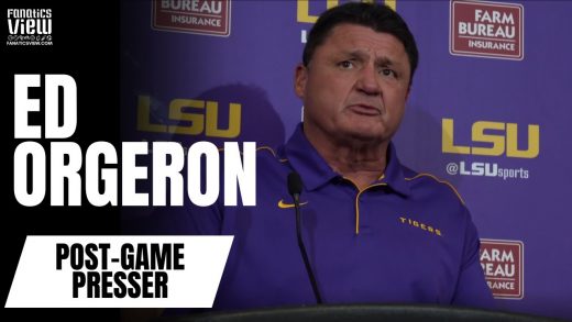 Ed Orgeron on Joe Burrow’s LSU Career: “The guy’s been phenomenal”