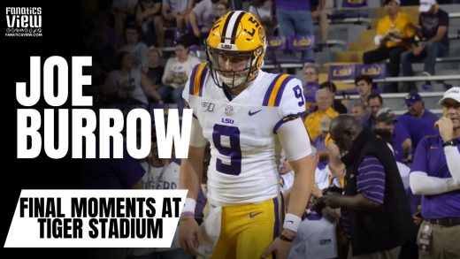 Joe Burrow Final Moments as an LSU Tiger at Tiger Stadium