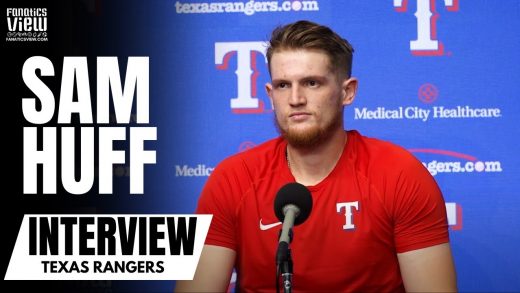 Sam Huff Reacts to Making His Major League Debut With Texas as a MLB Top 100 Prospect