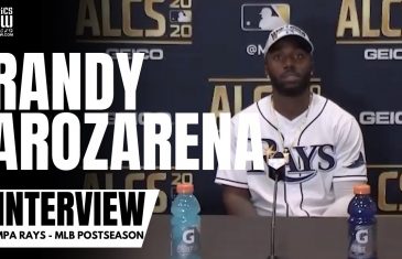Randy Arozarena Reacts to Winning NLCS MVP & Rays advancing to World Series