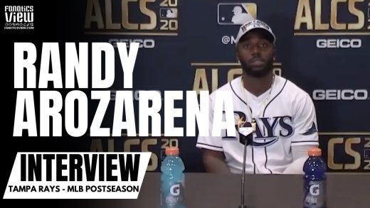 Randy Arozarena reacts to winning ALCS MVP, & Rays advancing to World Series
