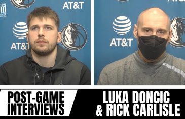 Luka Doncic & Rick Carlisle Review Loss vs. Blazers, Luka’s Passes & Kristaps Porzingis Play