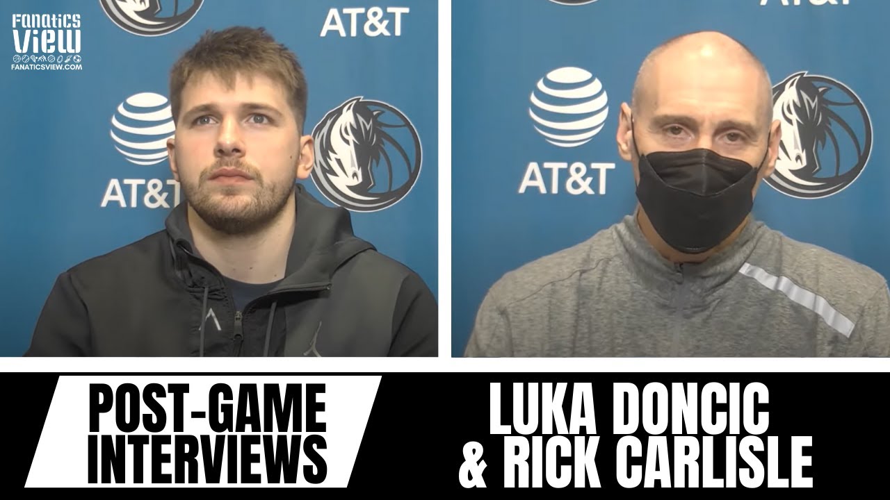 Luka Doncic & Rick Carlisle Review Loss vs. Blazers, Luka's Passes & Kristaps Porzingis Play