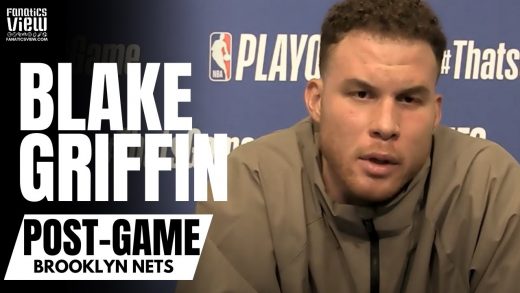 Blake Griffin Reacts to Brooklyn Nets Elimination from NBA Playoffs & James Harden Playing Injured