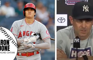 Aaron Boone Shares His Thoughts on Shohei Ohtani: “He’s Elite at Two Things. Truely Impressive”