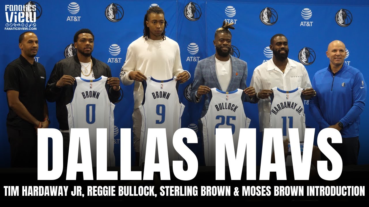 Dallas Mavericks Introduce Reggie Bullock, Sterling Brown, Moses Brown & Tim Hardaway Jr. | Full Presser