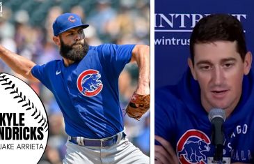 Kyle Hendricks Reacts to Cubs Releasing Jake Arrieta, Jake’s Legacy: “He Taught Me The Big Leagues”