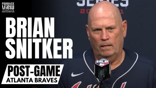 Brian Snitker Reacts to Charlie Morton Pitching on a Broken Leg & Braves World Series Game 1 Win