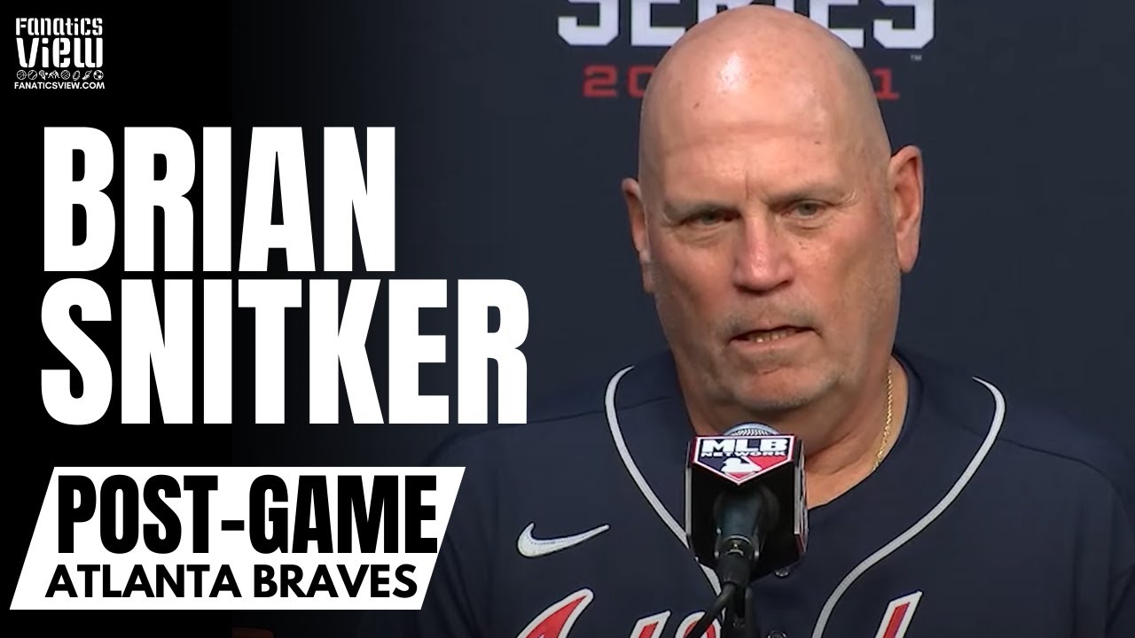 Brian Snitker Reacts to Charlie Morton Pitching on a Broken Leg & Braves World Series Game 1 Win