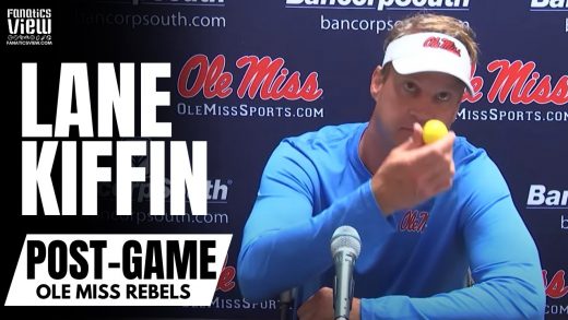 Lane Kiffin Reacts to Getting Hit By a Golf Ball By Tennessee Fans & Jokes “Moonshine” Wasn’t Thrown