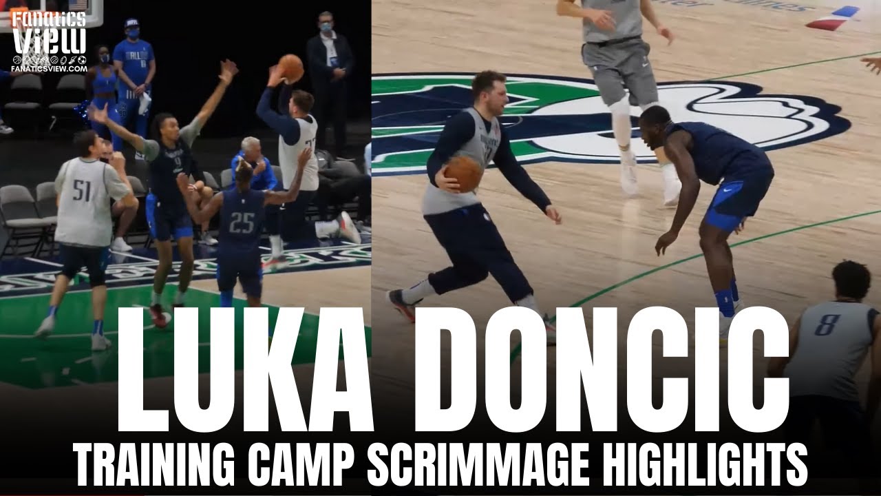 Luka Doncic Training Camp Scrimmage Highlights With INSANE One Legged Step Back Floater