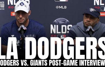Max Scherzer & Mookie Betts React to Dodgers NLDS Series Win over the Giants