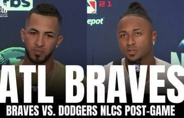 Ozzie Albies & Eddie Rosario React to Braves 2nd Walk Off vs. Dodgers, Braves Trade Deadline Moves