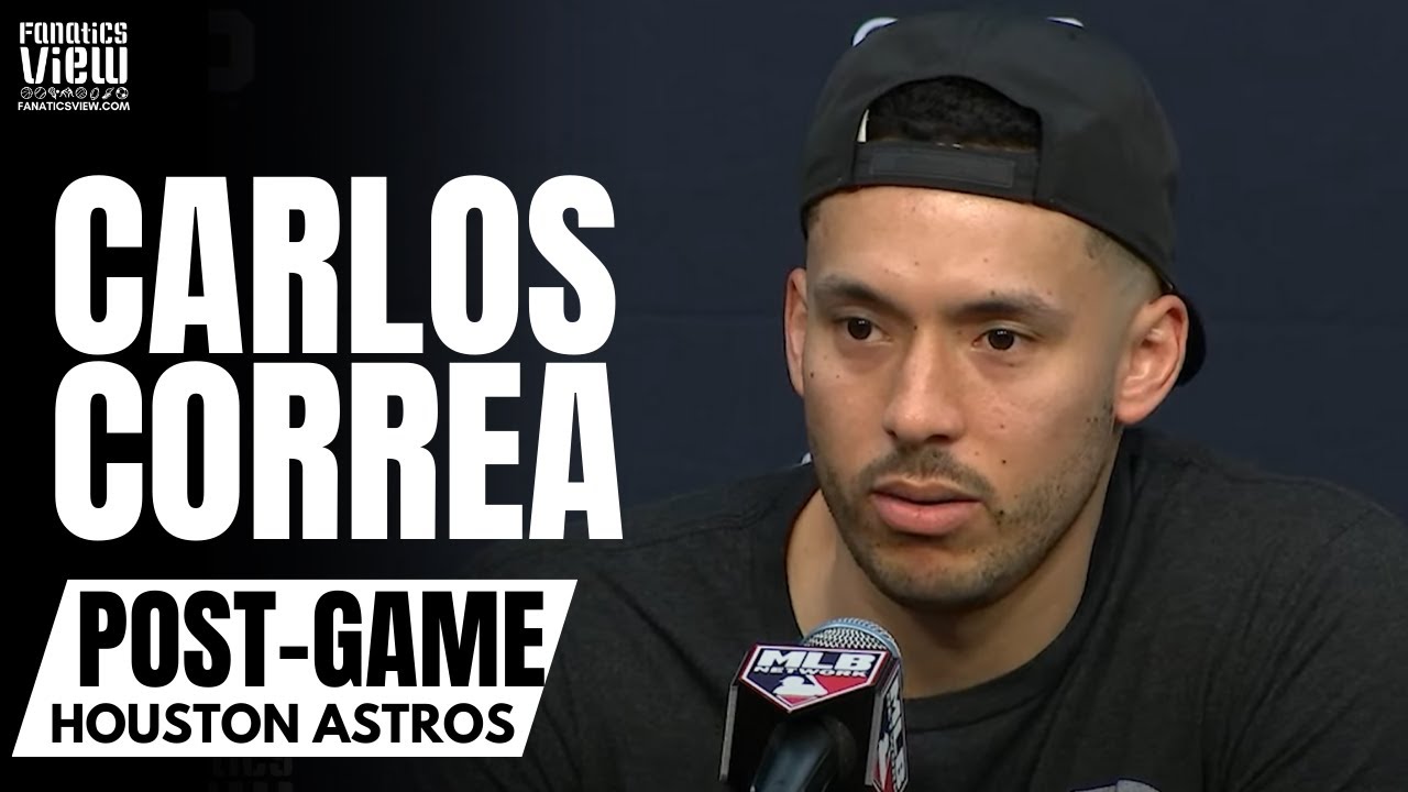 Carlos Correa Reacts to Houston Astros Losing World Series vs. Braves & Mixed Emotions About Future