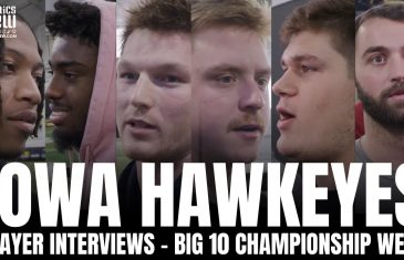 Iowa Hawkeyes Players React to Michigan Wolverines Big 10 Championship Matchup
