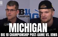 Jim Harbaugh Reacts to Michigan Wolverines Winning Big 10 Championship vs. Iowa Hawkeyes