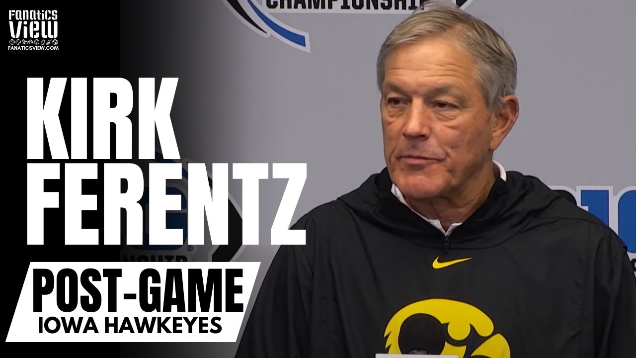 Kirk Ferentz Reacts to Iowa's Big 10 Championship Loss vs. Michigan, Respect for Wolverines Program