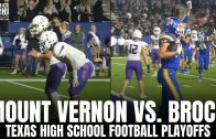 Texas High School Football Playoffs: Mount Vernon vs. Brock Condensed Game Highlights