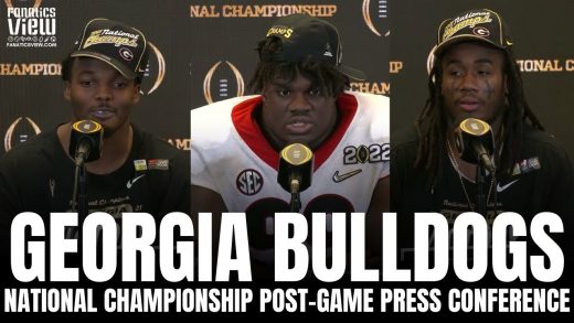 Georgia’s Jordan Davis, Nakobe Dean & James Cook React to Bulldogs Winning National Championship