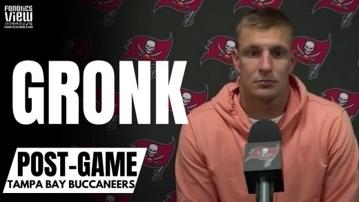 Rob Gronkowski Reacts to Antonio Brown Situation & Tampa Bay Chaos Getting to New York Jets Game
