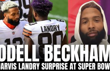 Jarvis Landry Surprises Odell Beckham Jr. With a Message During LA Rams Super Bowl Media Call