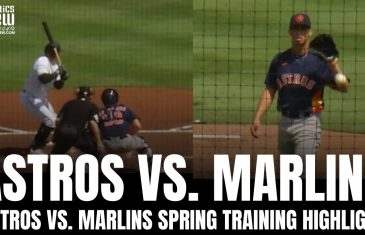 Avisail Garcia Slugs Massive Homer | Houston Astros vs. Miami Marlins Spring Training Highlights