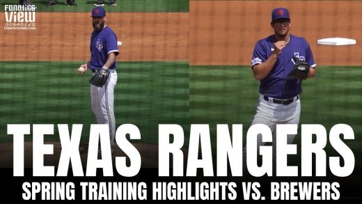 Dane Dunning & Joe Barlow Make Spring Pitching Debuts | Texas Rangers vs. Brewers Highlight