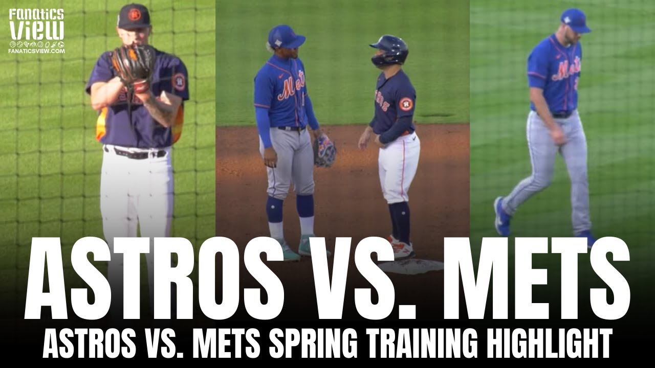 Hunter Brown & Tylor Megill Duel in Spring Training | New York Mets vs. Houston Astros Highlights