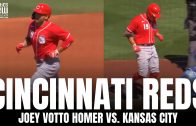 Joey Votto Crushes His First Homer of Spring Training vs. Kansas City Royals | Cincinnati Reds