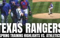 Jon Gray Makes His Texas Rangers Spring Training Debut | Oakland A’s vs. Texas Rangers Highlights