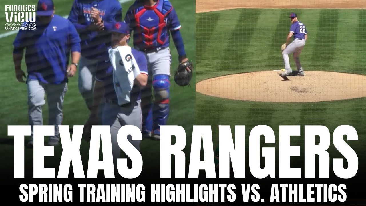 Jon Gray Makes His Texas Rangers Spring Training Debut | Oakland A's vs. Texas Rangers Highlights