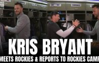 Kris Bryant Meets Colorado Rockies Teammates & Reports to Rockies Spring Training Camp in Arizona