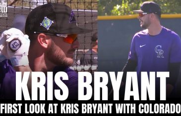 The First Look at Kris Bryant in a Colorado Rockies Rockies Uniform | Batting & Field Highlight