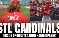 Views from Inside St. Louis Cardinals Spring Training Home Opener & Adam Wainwright Takes The Mound