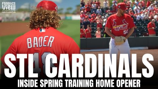 Views from Inside St. Louis Cardinals Spring Training Home Opener & Adam Wainwright Takes The Mound