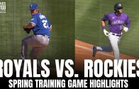 Zack Greinke Makes His KC Royals Spring Debut | Colorado Rockies vs. Kansas City Royals Highlights