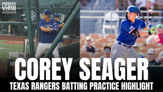 Corey Seager Smashes Line Drives & Base Hits in First Rounds of BP at Globe Life Field | Highlight