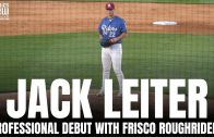 Jack Leiter Pitching Highlights From Pro-Baseball Debut With Frisco RoughRiders | 3 IP, 7 K’s, 1 ER