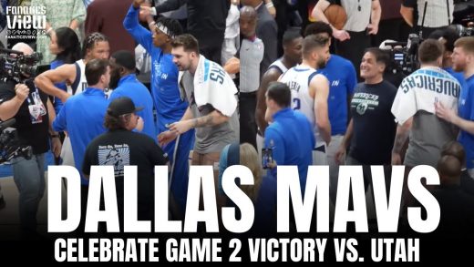 Luka Doncic, Mark Cuban, Jalen Brunson & Dallas Mavs Celebrate Game 2 Victory vs. Utah Moments After