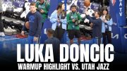 Luka Doncic Tests Out Calf Strain With On Court Workout in Shooting/3-Pointers at Game 2 vs. Utah