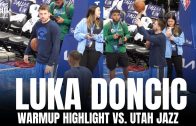 Luka Doncic Tests Out Calf Strain With On Court Workout in Shooting/3-Pointers at Game 2 vs. Utah
