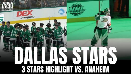 Emergency Goalie Tom Hodges Gets 3rd Star in Dallas Stars vs. Anaheim Ducks | Dallas Stars Highlight