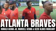 Ronald Acuna Jr, Ozzie Albies & Marcell Ozuna Have EPIC HOME-RUN DERBY Face-Off in Batting Practice