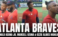 Ronald Acuna Jr, Ozzie Albies & Marcell Ozuna Have EPIC HOME-RUN DERBY Face-Off in Batting Practice