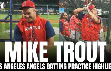 Mike Trout CRUSHES UPPER TANK HOMERS in Rare Mike Trout Batting Practice Session