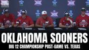 Oklahoma Sooners Players & Skip Johnson React to Oklahoma Winning Big 12 Championship vs. Texas