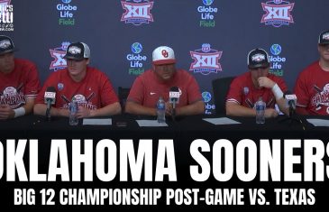 Oklahoma Sooners Players & Skip Johnson React to Oklahoma Winning Big 12 Championship vs. Texas